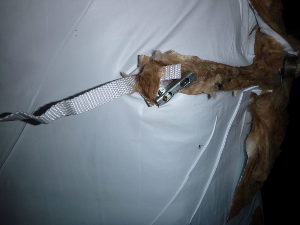 Covered TPRV on hot water heater